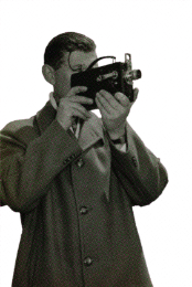 camera with man vintage png