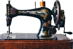 sewing machine silhoute cutout