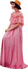 pink woman vintage png