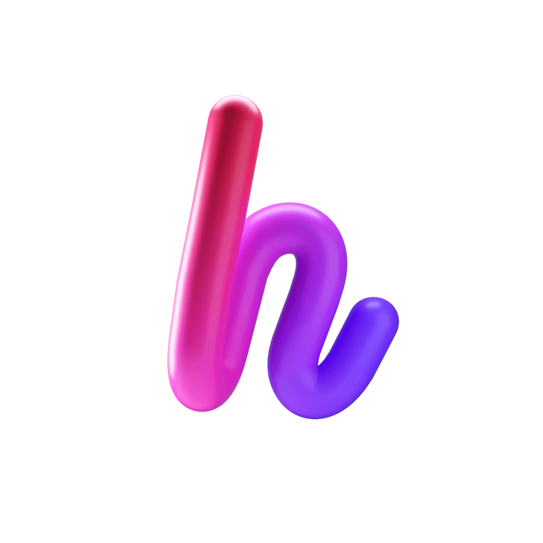 3d lettering h alphabet design