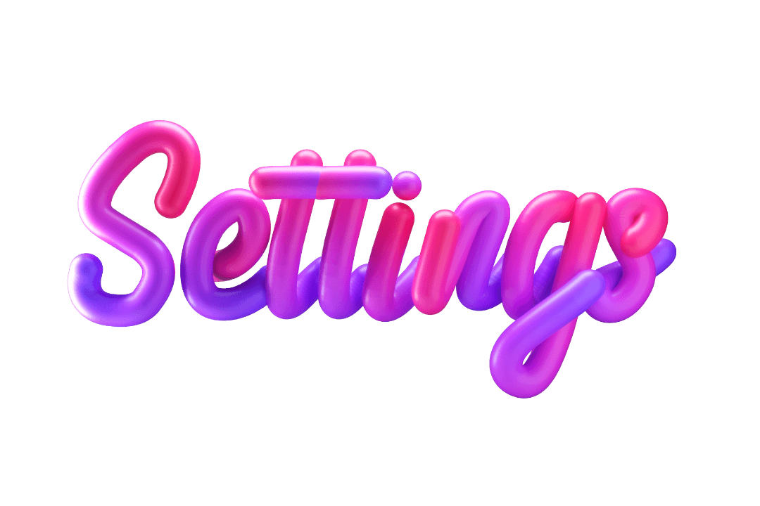 phrases settings 3d lettering