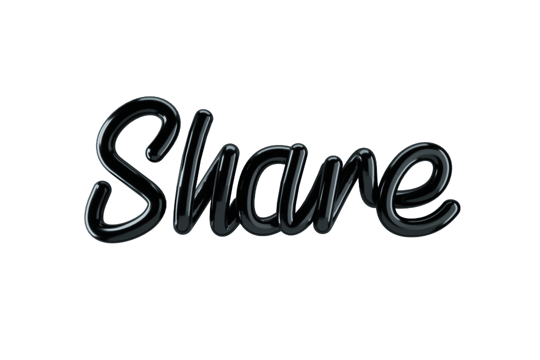 3d lettering word share 3d lettering word share