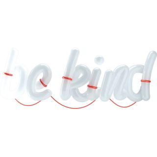 3d be kind lettering