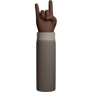 hand black rock music brown signs