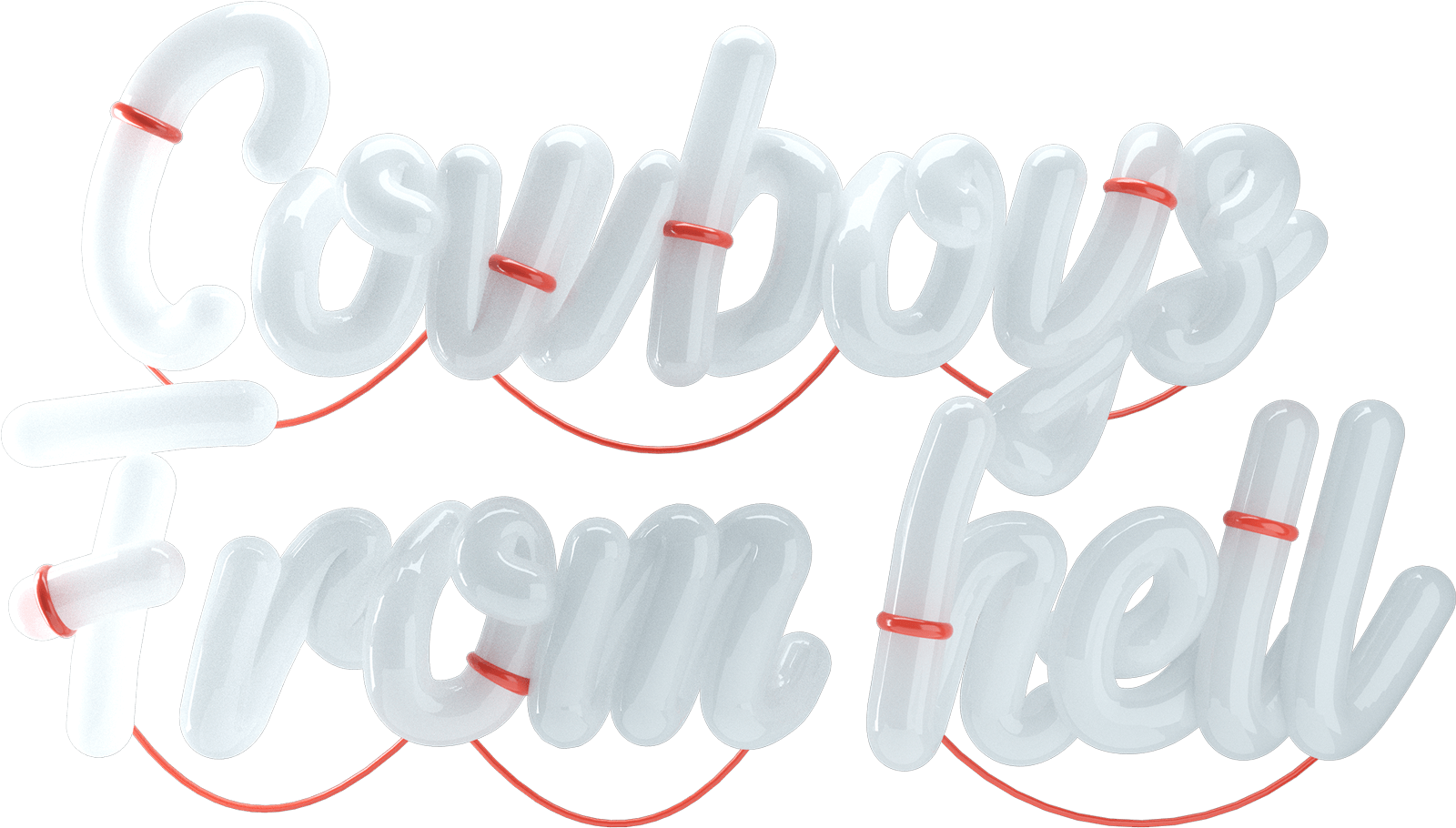 3d cowboys from hell lettering