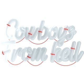 3d cowboys from hell lettering