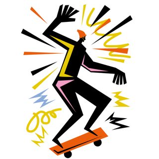 skater man jump sport quick