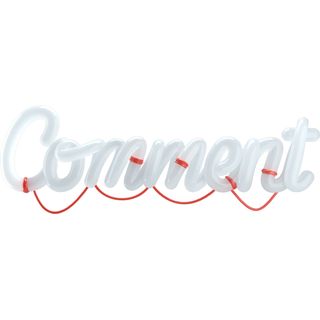 3d comment lettering