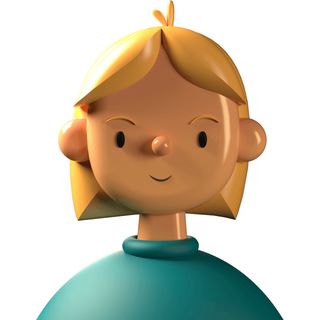 toy face people avatar blond