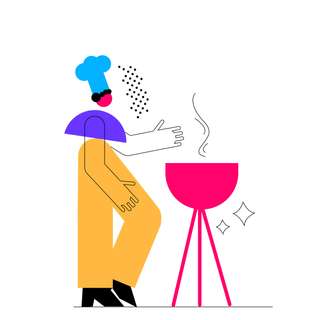 bbq food grill chef cooking