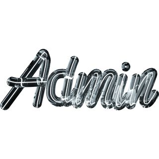 admin lettering 3d