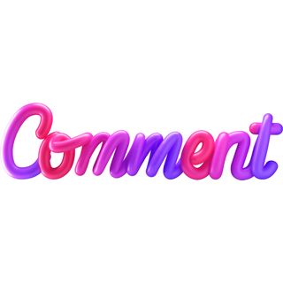 3d lettering comment