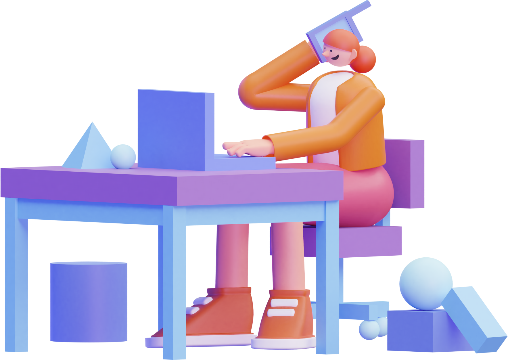 3d illustration sonority song speech sound