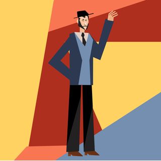 man gentleman greeting asking help