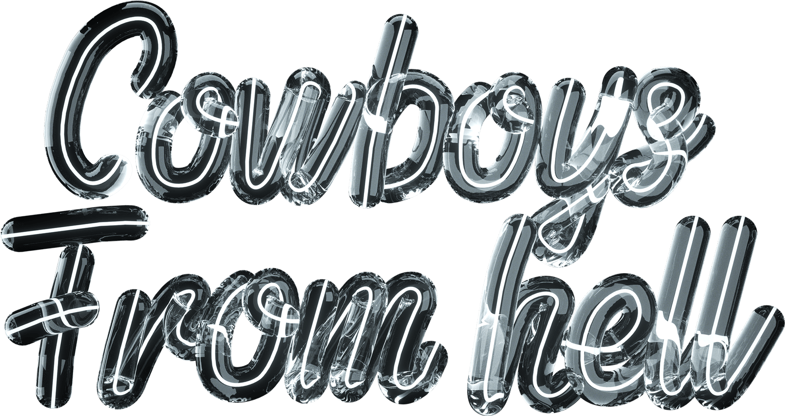 cowboys from hell lettering 3d