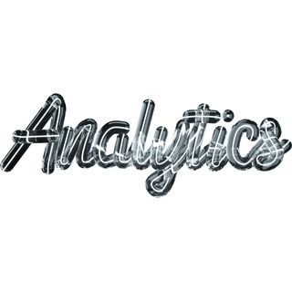 analytics lettering 3d