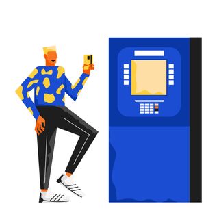 atm bank money cashier card