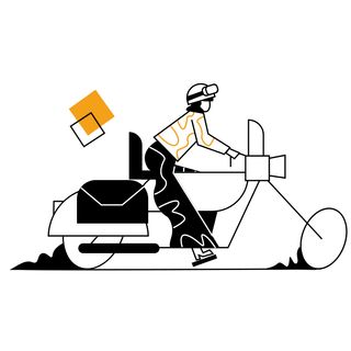 black line motorcycle travel transport