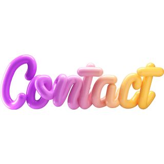 contact 3d lettering