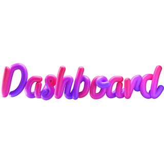 3d lettering dashboard
