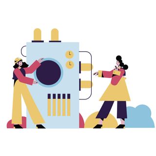 machine factory women management repair