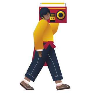 radio stereo music loud street