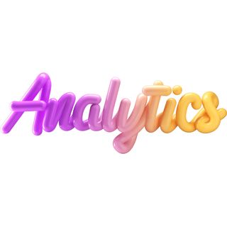 analytics 3d lettering