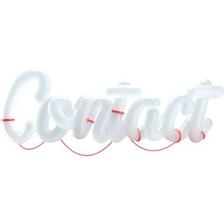 3d contact lettering