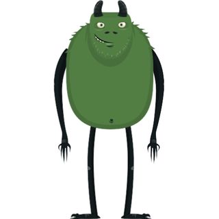 monster freak giant green cartoon