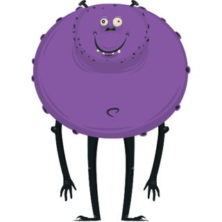 monster freak giant cartoon purple