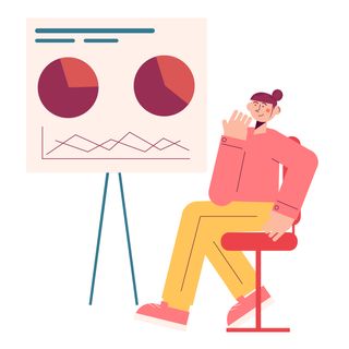 analytics statistics trends figures pie chart