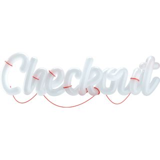 3d checkout lettering