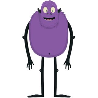 monster freak giant purple cartoon