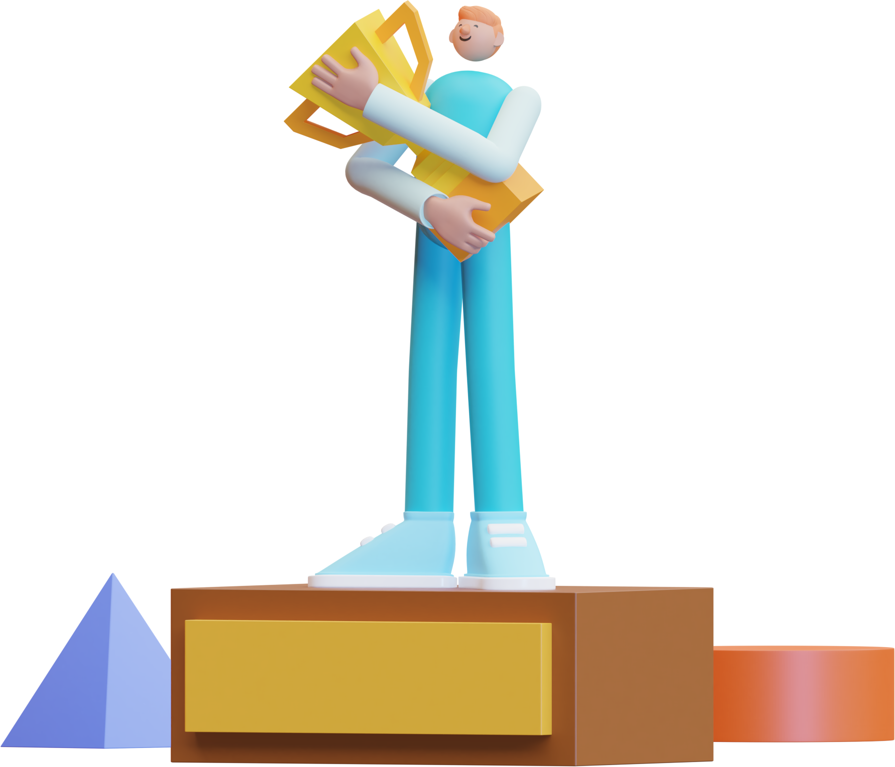 3d illustration representational mark concrete