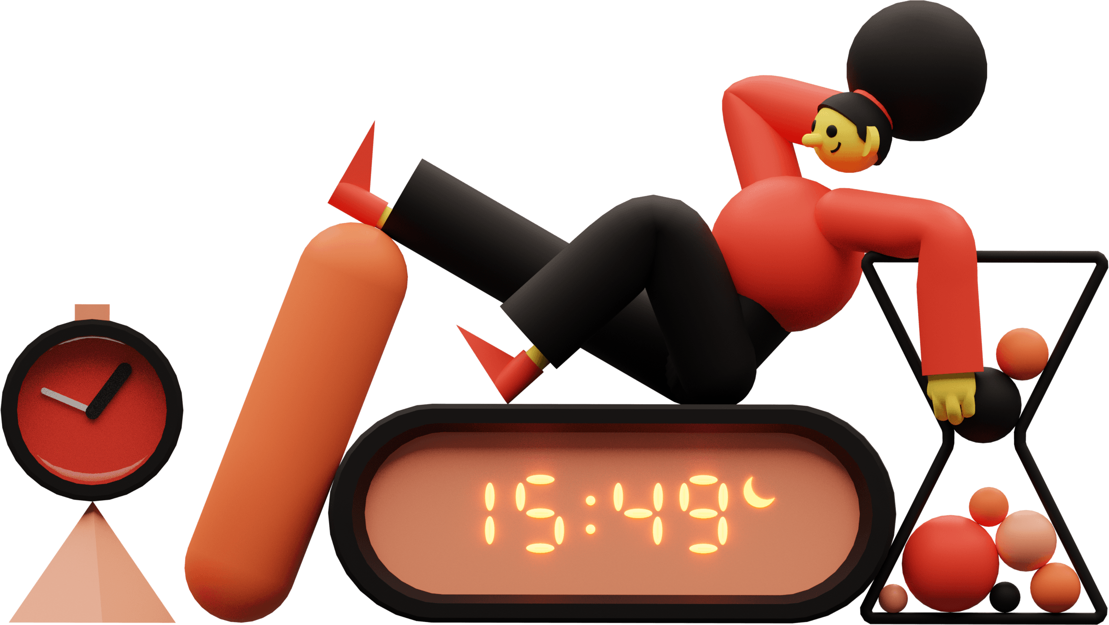 3d illustration sentry elective line timer