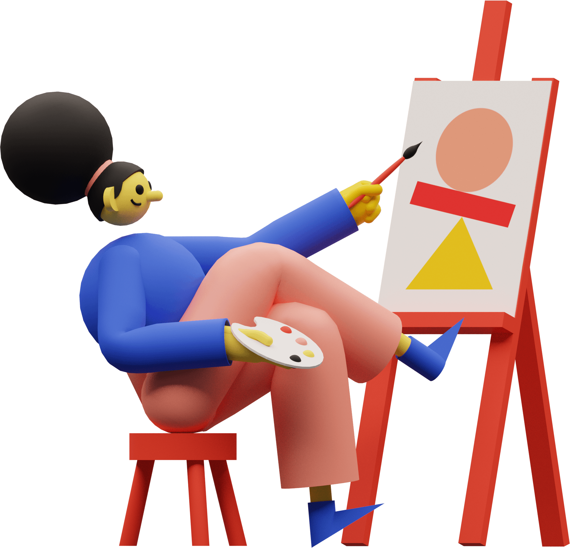 3d illustration design general blusher