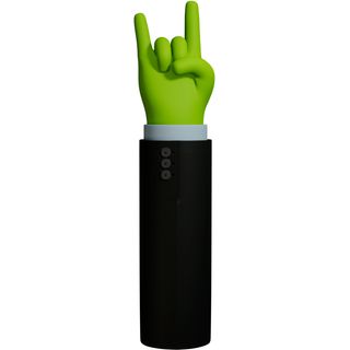 green hand jacket sign rock music