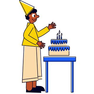 birthday man happy cake candles