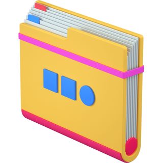 3d folder organizer document portfolio