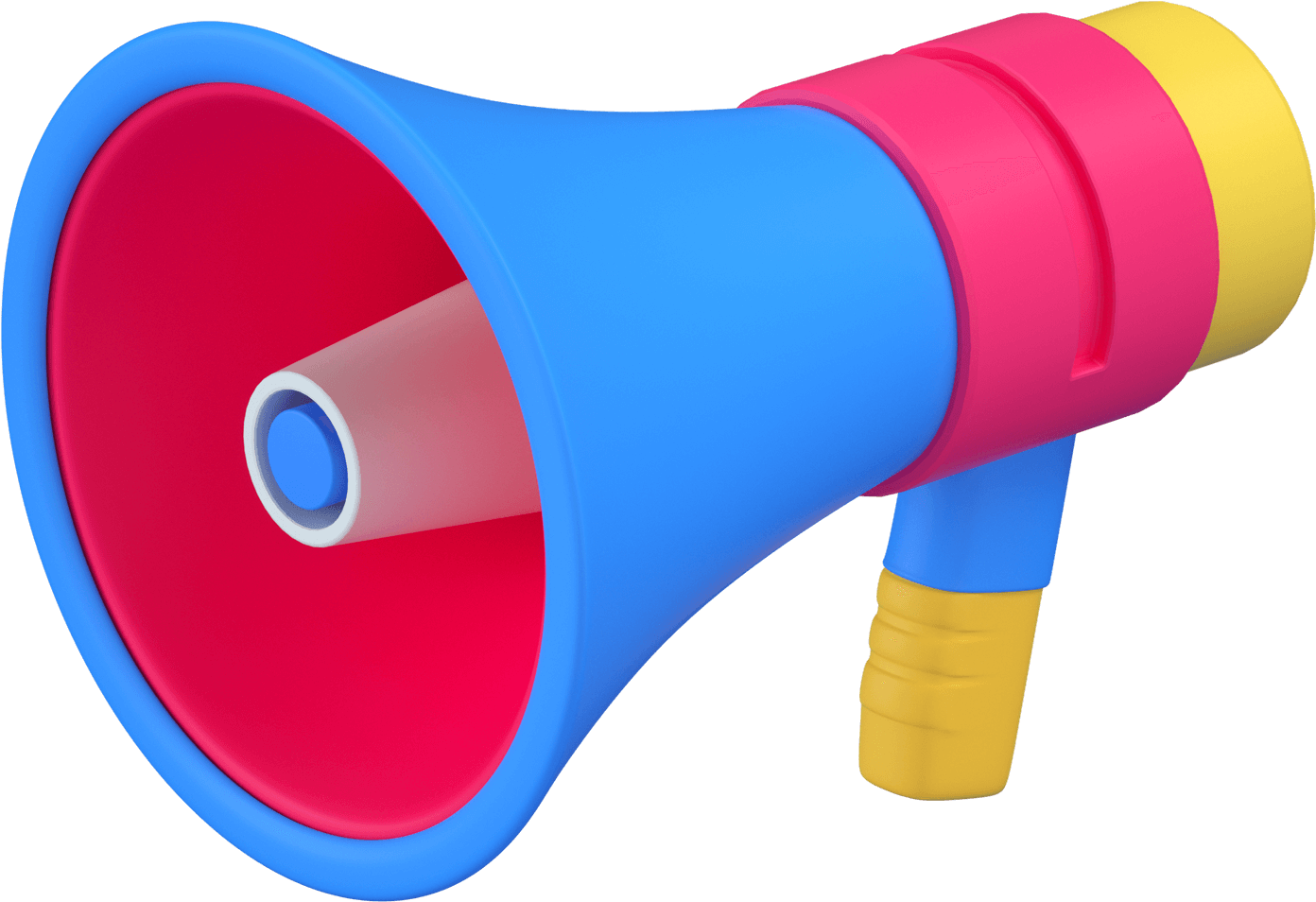 3d cornet bugle megaphone bullhorn