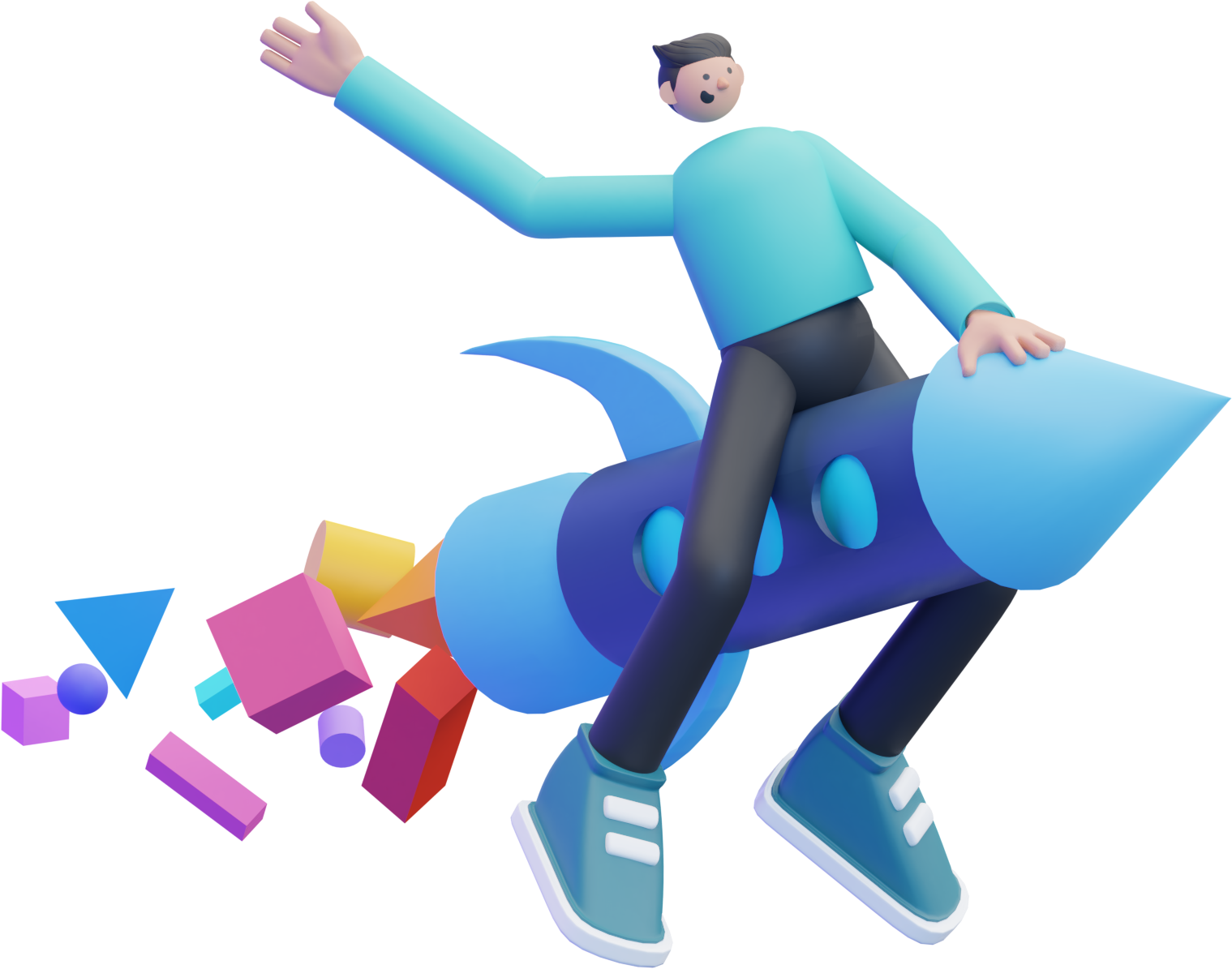 3d illustration founder pilot rainfly