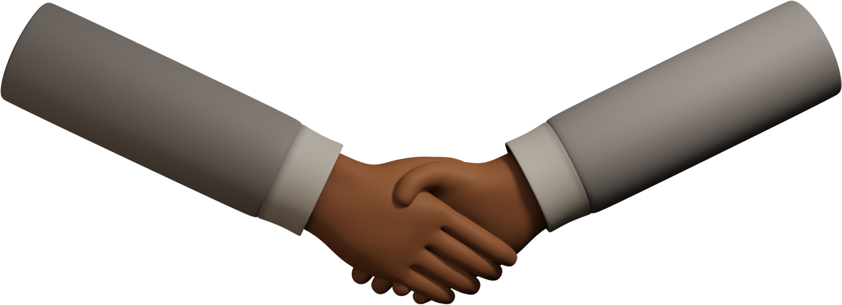 brown hand jumper sign handshake