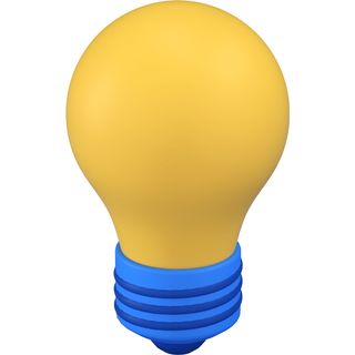 3d electric light bulb