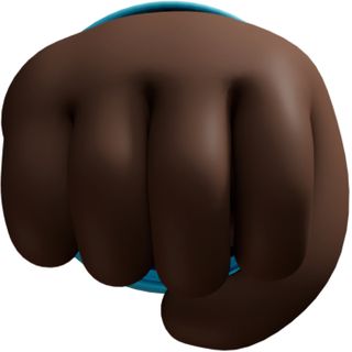 hand black brown signs fist