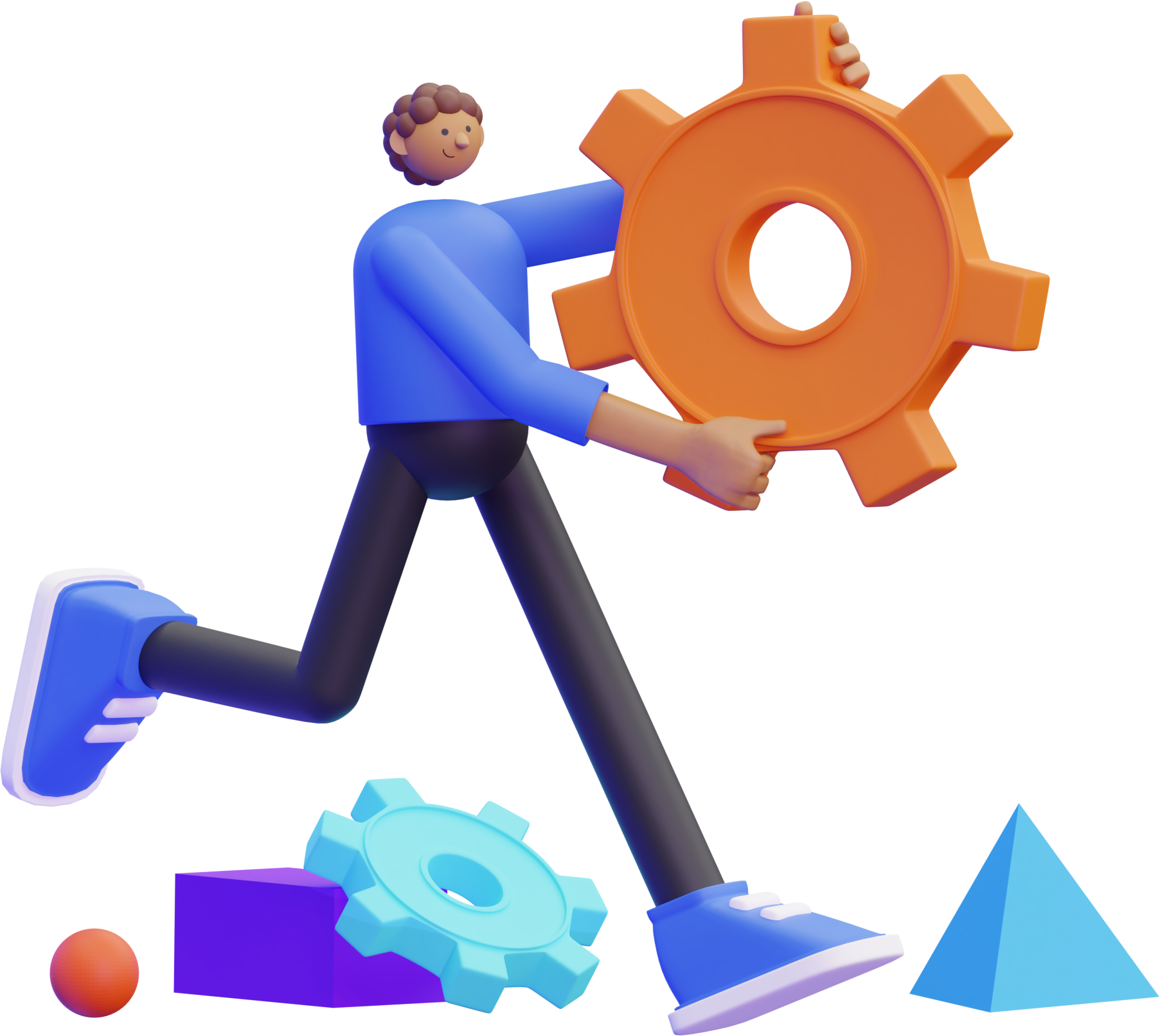 3d illustration excogitation designing knob