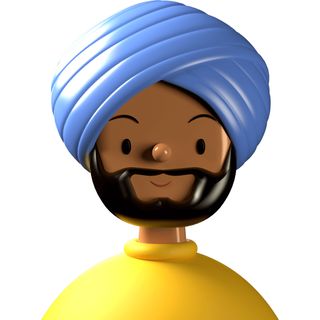 toy sikh face people avatar