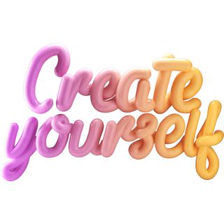 create yourself 3d lettering