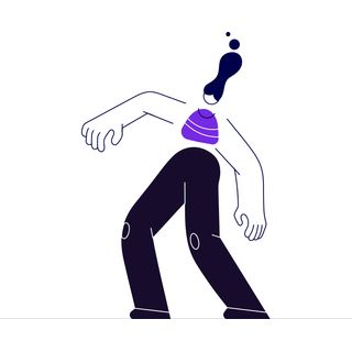 color figures dance dancing tipped