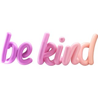 be kind 3d lettering