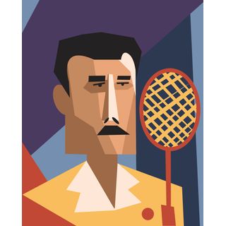 player racket tennis player man uniform